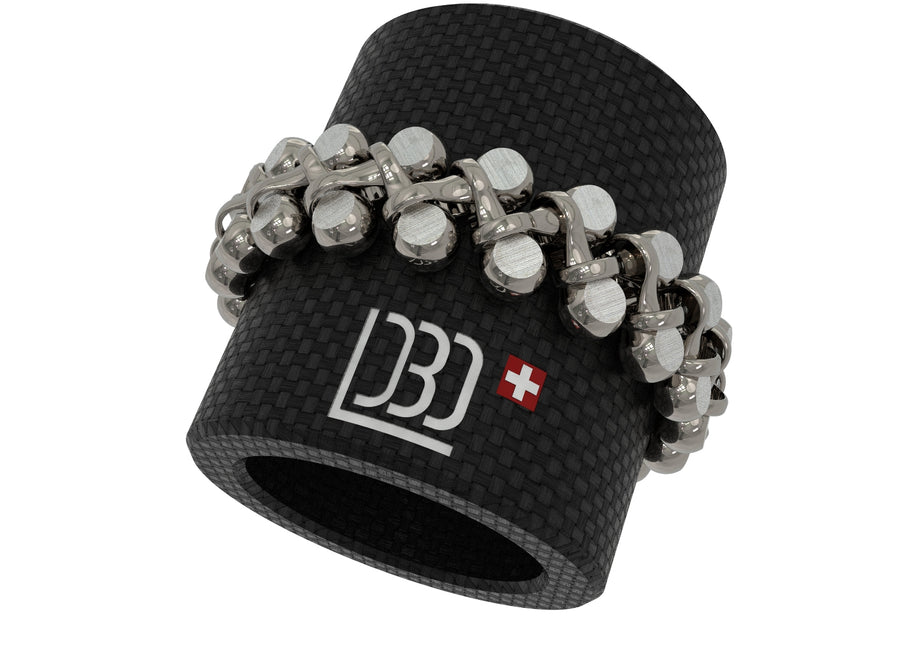 Titanium curb link bracelet