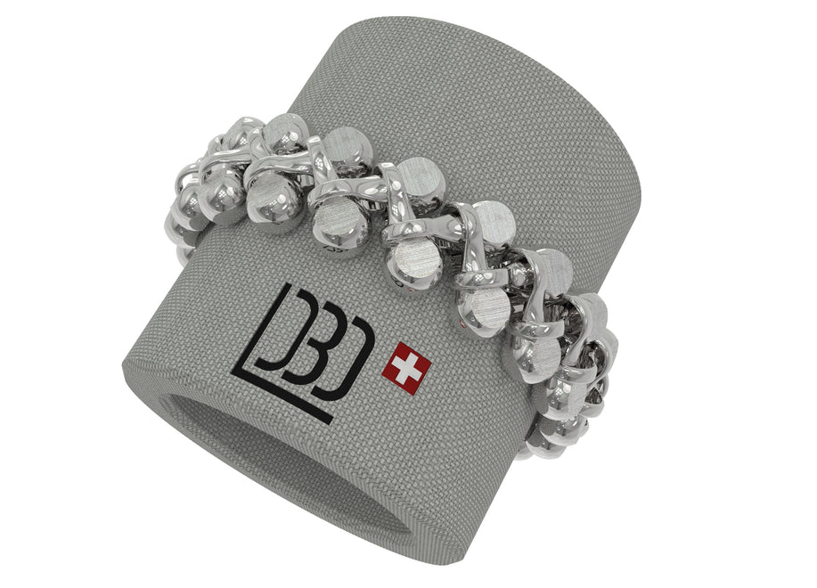 316L steel curb link bracelet