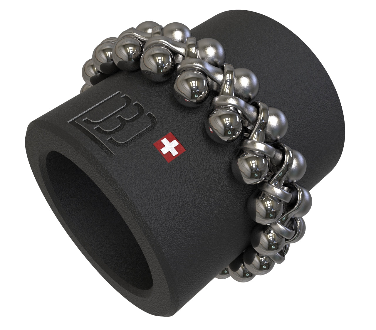 Sphere mesh bracelet Titanium / Polished / matt Steel